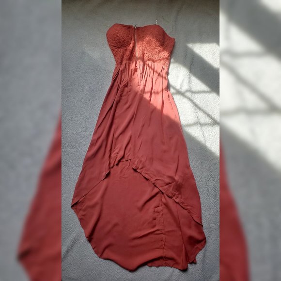 a'gaci | Dresses | Agaci Strapless Ruffle Dress | Poshmark